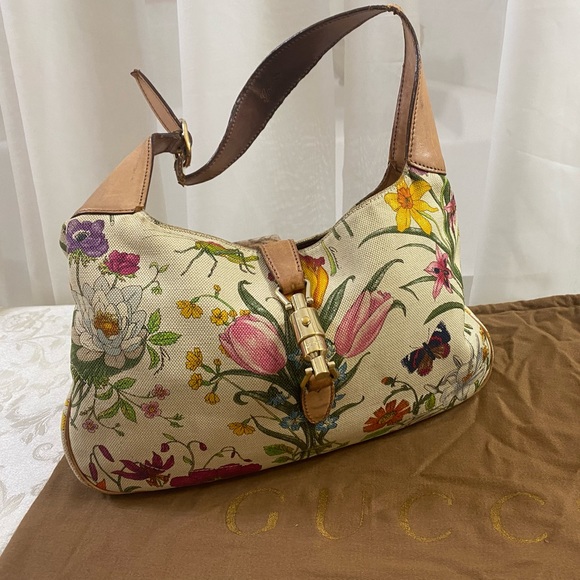 ๐ Gucci Jackie Floral Hobo bag ๐ - Picture 1 of 16